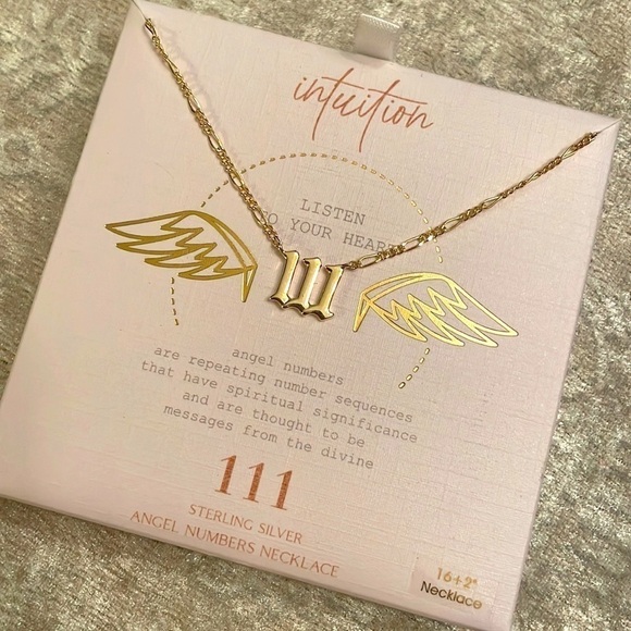 Brand New Sterling Silver Angel Numbers 111 Repeating Spiritual Necklace - Picture 10 of 10